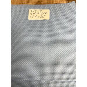 Hardanger 38x43 14 Count Embroidery Fabric in Blue